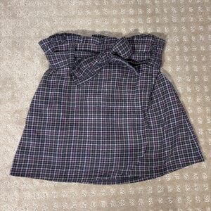 Abercrombie kids belted plaid skirt